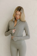 Sport Racer Cropped Zip Jacket